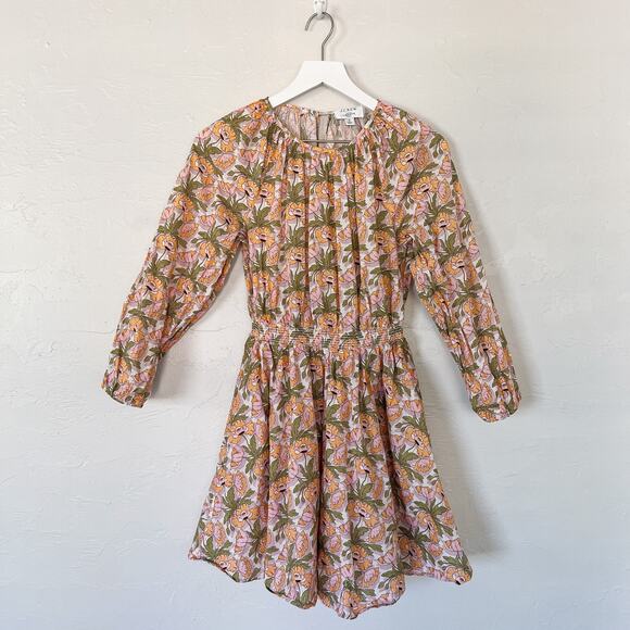 J. Crew Liberty Fabric Butterfield Smocked Waist Mini Dress Small - Picture 1 of 5